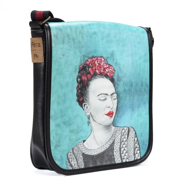 Frida Baskılı Mıknatıslı Çapraz Çanta