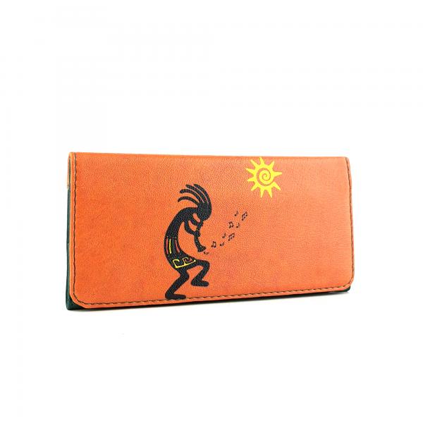 Perabags Kokopelli Baskılı Tütün Kesesi | Gizli Mıknatıslı ve Fermuarlı