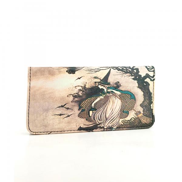 Perabags Cadı Tasarım Baskılı Tütün Kesesi | Gizli Mıknatıslı Ve Fermuarlı