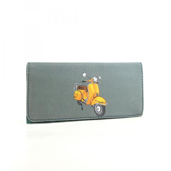 Perabags Turuncu Vespa Baskılı Tütün Kesesi | Mıknatıslı ve Fermuarlı