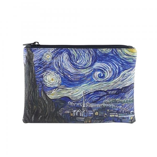 Van Gogh Starry Night Baskılı Portföy ve El Çantası